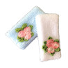 Dollhouse 1:12. Set of two towels with flowers.