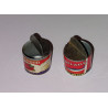 Dollhouses 1:12. Two tin cans. LOT 1