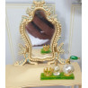 1:12 doll house. Vanity tray with perfumes. Green