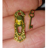 Dollhouse 1:12. Door handle with key.