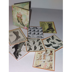 Doll Houses 1:12. Folder with advertising VICTORIAN SHOES