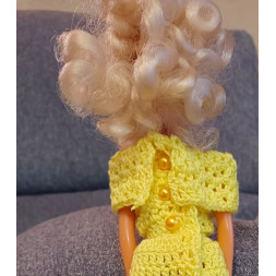 Dolls 1:6.Barbie. Handmade crochet dress.