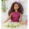 Dolls 1:6. PULLIP. Set of 3 REAL candles. Green