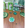 Dollhouses 1:12. Plate with green cupcakes
