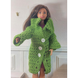 Dolls 1:6. Crochet coat....
