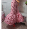 Dolls 1:6. Long crochet dress. Handmade