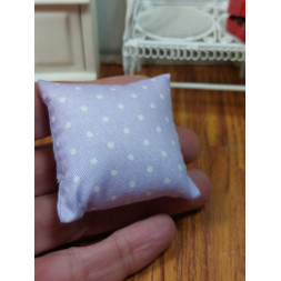 Dollhouse 1:12. Lot of two lilac cushions