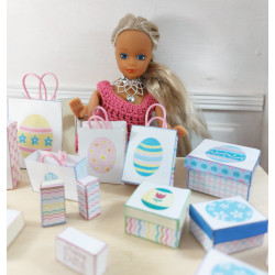 Muñecas 1:6 .Barbie. Conjunto cajas regalo PASCUA