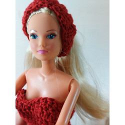 Dolls 1:6. Dress with crochet headband. Handmade