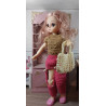 Dolls 1:6. BJD Crochet set with bag.