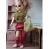 Dolls 1:6. BJD Crochet set with bag.