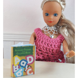 Dolls scale 1:6. Coloring book. abc