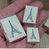 Dollhouse 1:12. Set of decorated boxes. eiffel