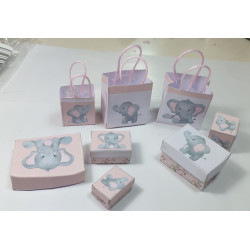 1:6 dolls. Gift boxes and bags set. ELEPHANT