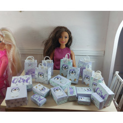 Poupées 1:6 .Barbie. Ensemble de coffrets et sacs cadeaux. FILLE