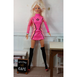 Dolls 1:6 Barbie. Wooden sign for coffee shop.II