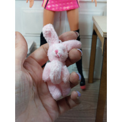 BARBIE or BLYTHE. Stuffed rabbit. PINK