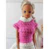 Dolls 1:6. Barbie. CROCHET short dress