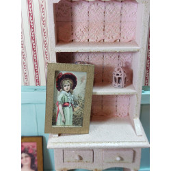 Dollhouse 1:12. Victorian girl painting