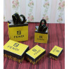 1:12 doll house. Gift boxes and bags set. FENDI