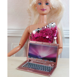 Dolls 1:6. Laptop. COPPER