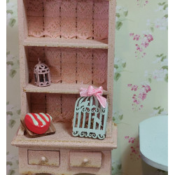 Dollhouses 1:12. Decorative cage. mint green