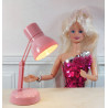Muñecas 1:6 Barbie. Lámpara de mesa LED. Rosa